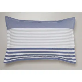 Marina Blue Striped Pillowcase Pair by Logan and Mason