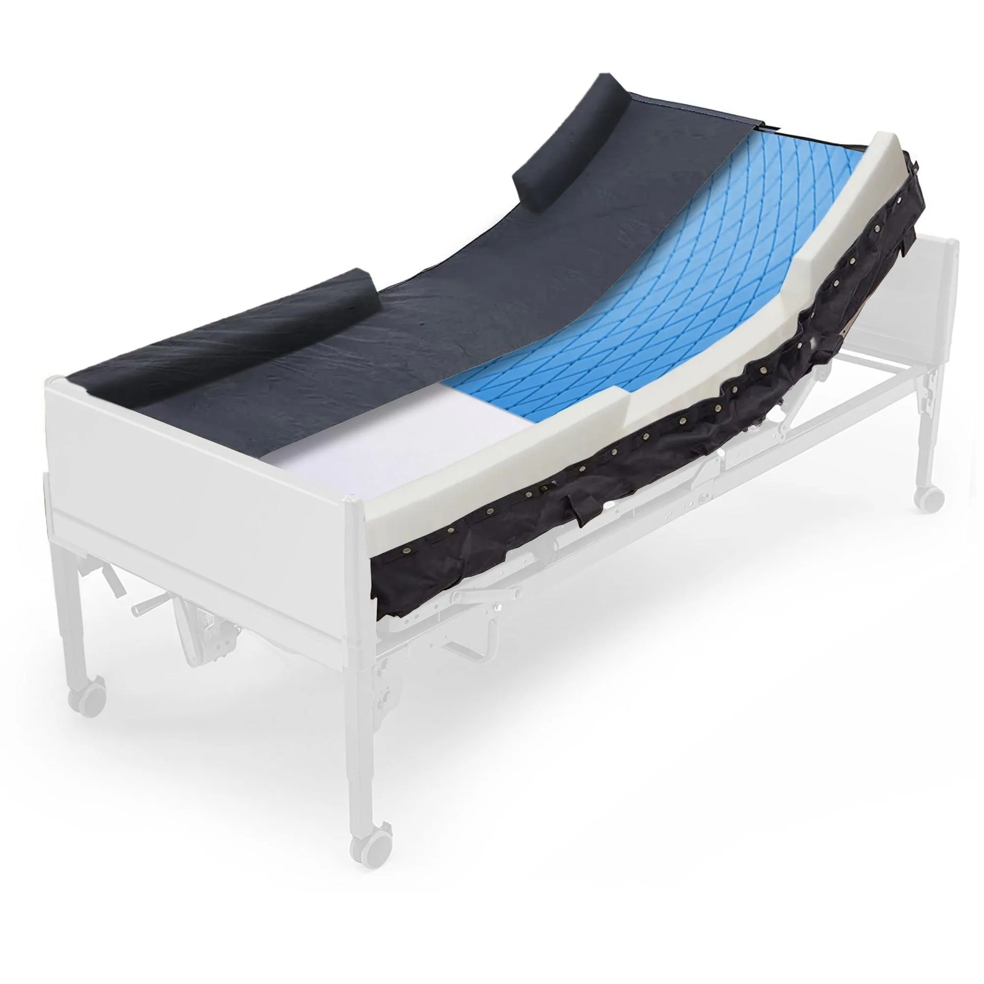 Memory Foam Hospital Bed Mattress - Multi-Tiered Bed Sore Prevention