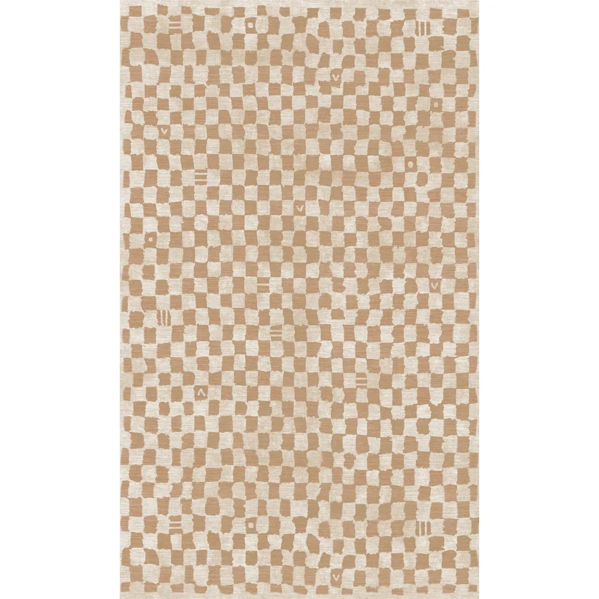 Metro Checkered Natural Rug - Second Love