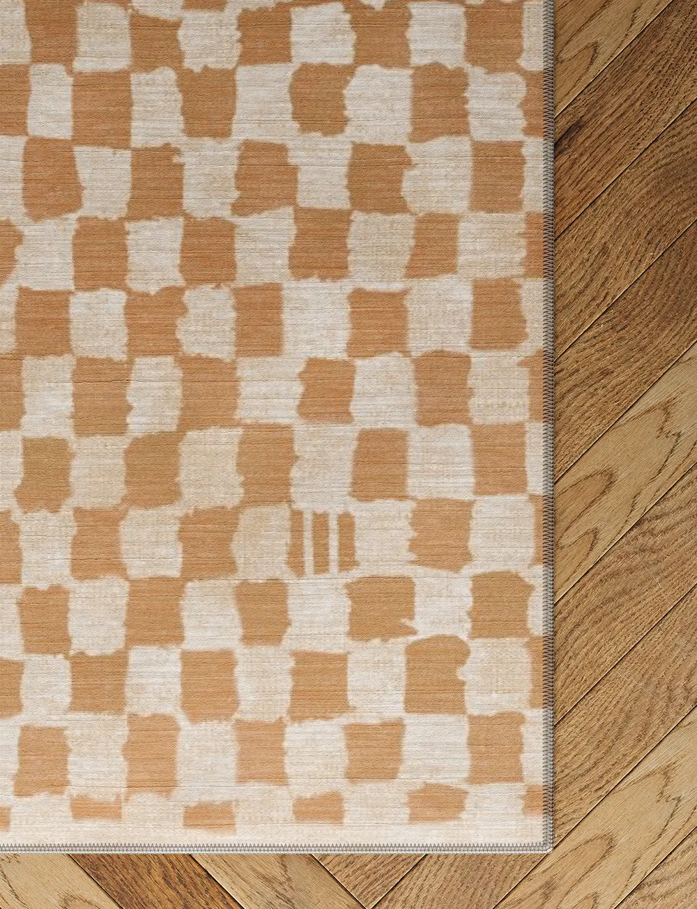 Metro Checkered Natural Rug - Second Love