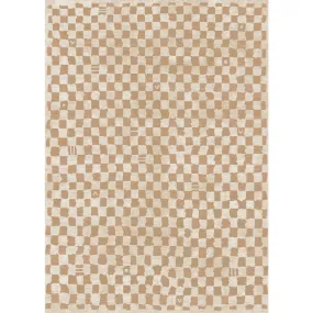 Metro Checkered Natural Rug - Second Love