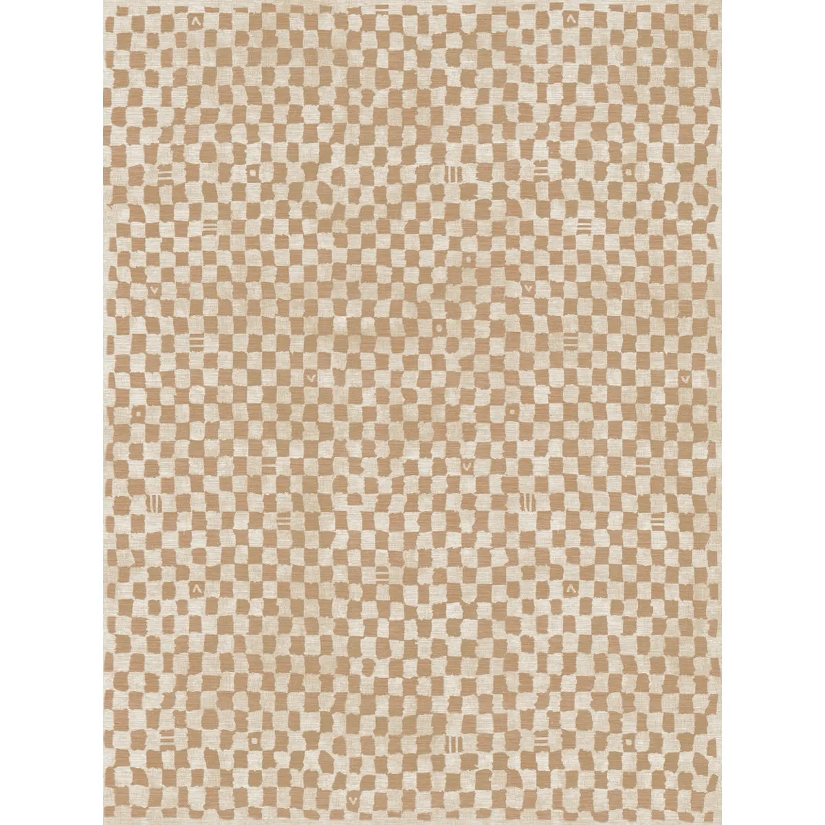 Metro Checkered Natural Rug - Second Love