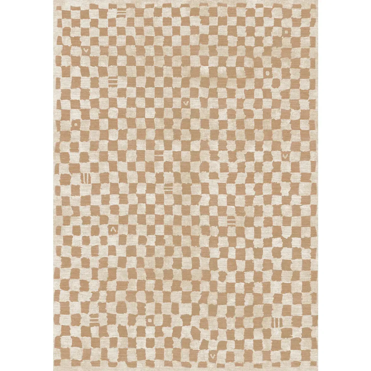 Metro Checkered Natural Rug - Second Love