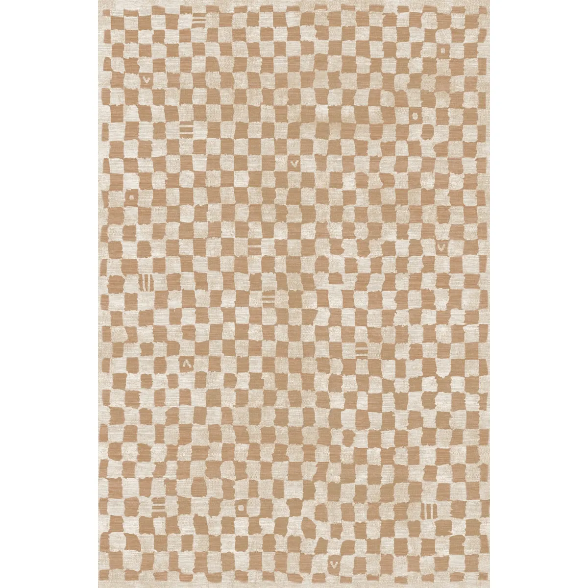 Metro Checkered Natural Rug