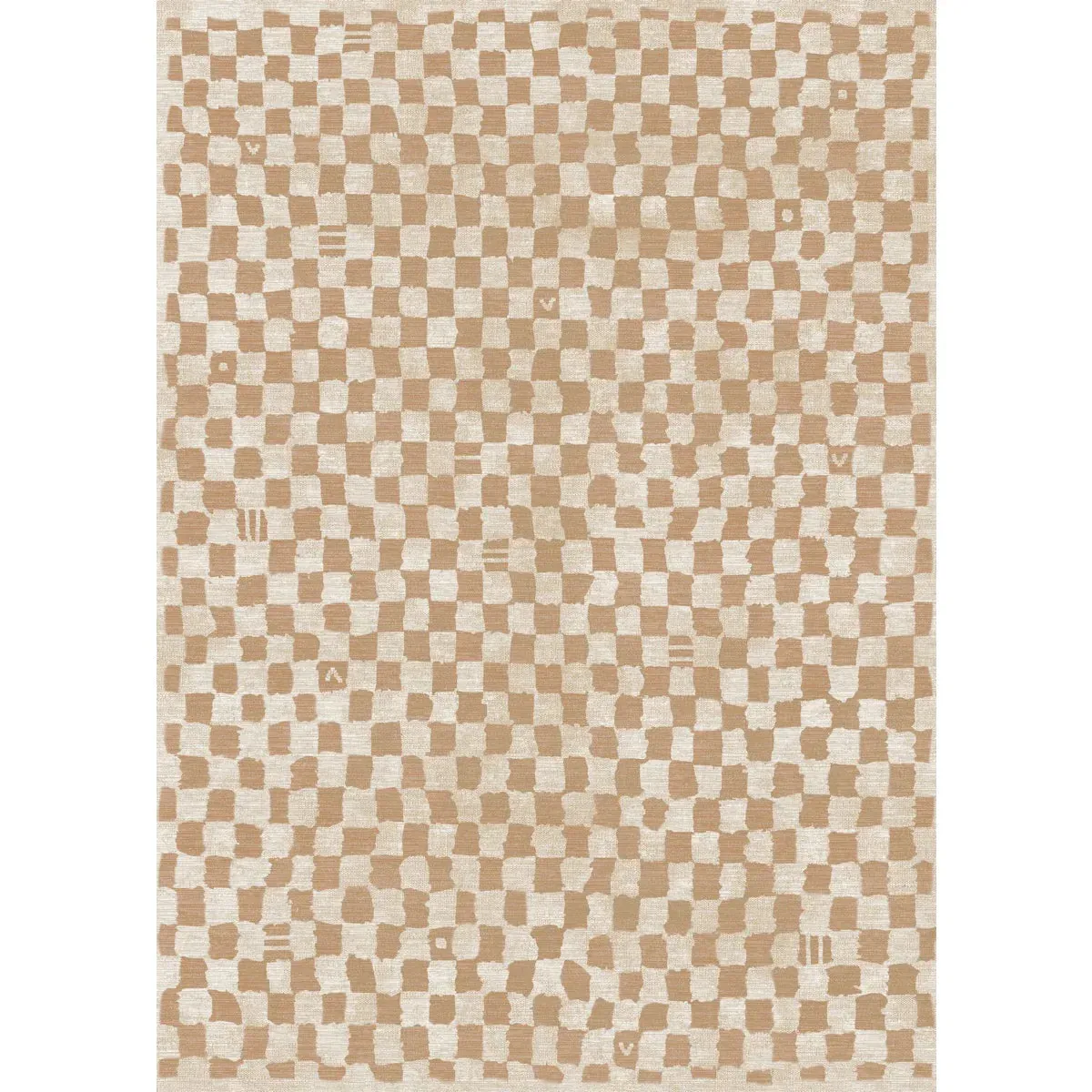 Metro Checkered Natural Rug