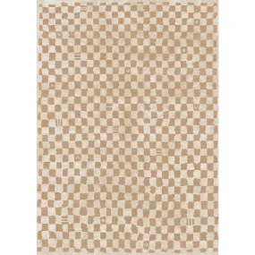 Metro Checkered Natural Rug