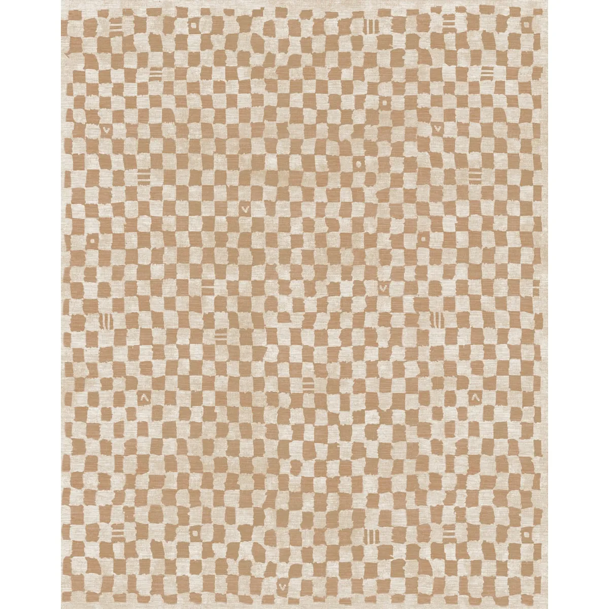 Metro Checkered Natural Rug