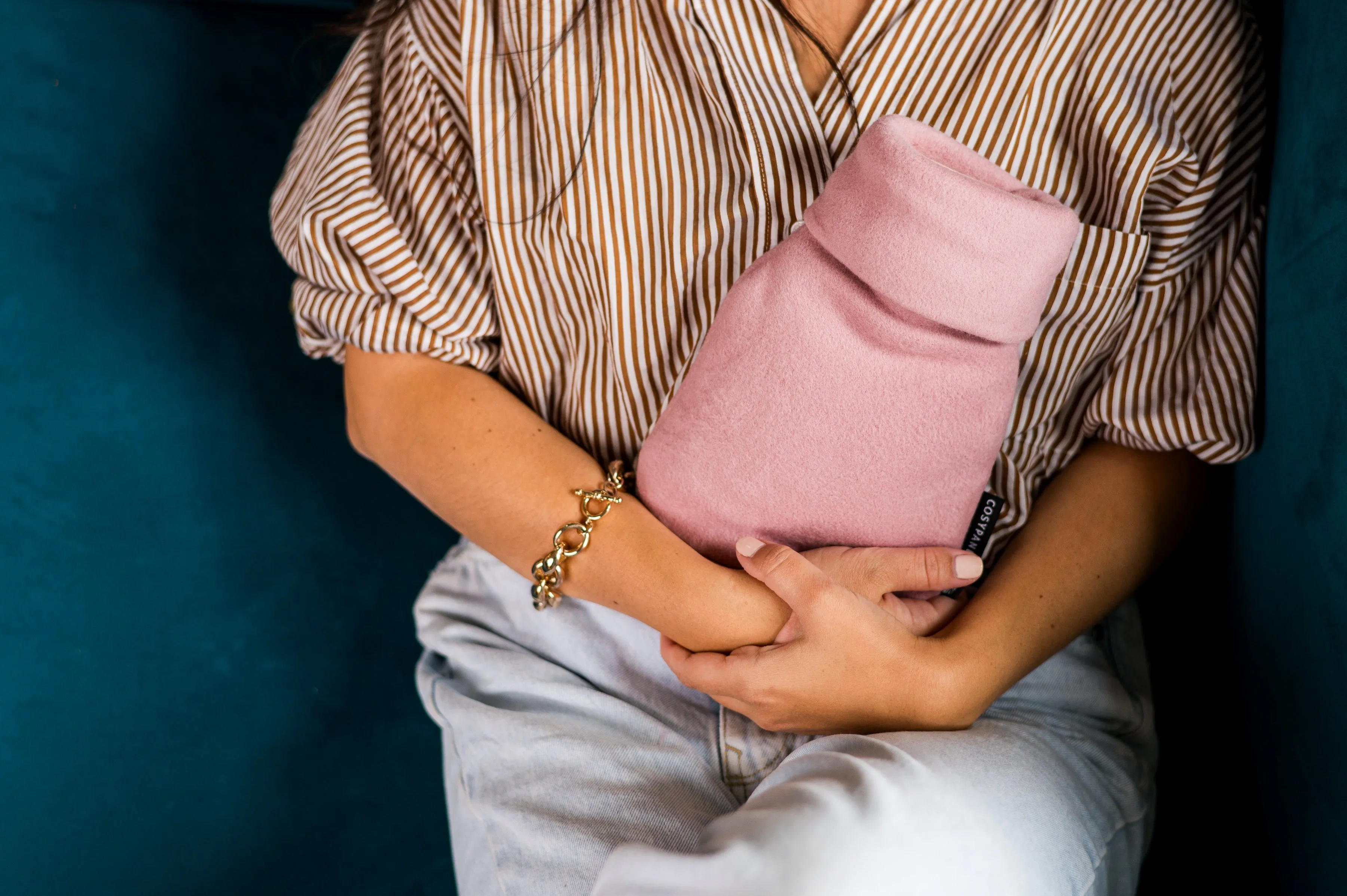 Mini Pink Organic Cotton Hot Water Bottle