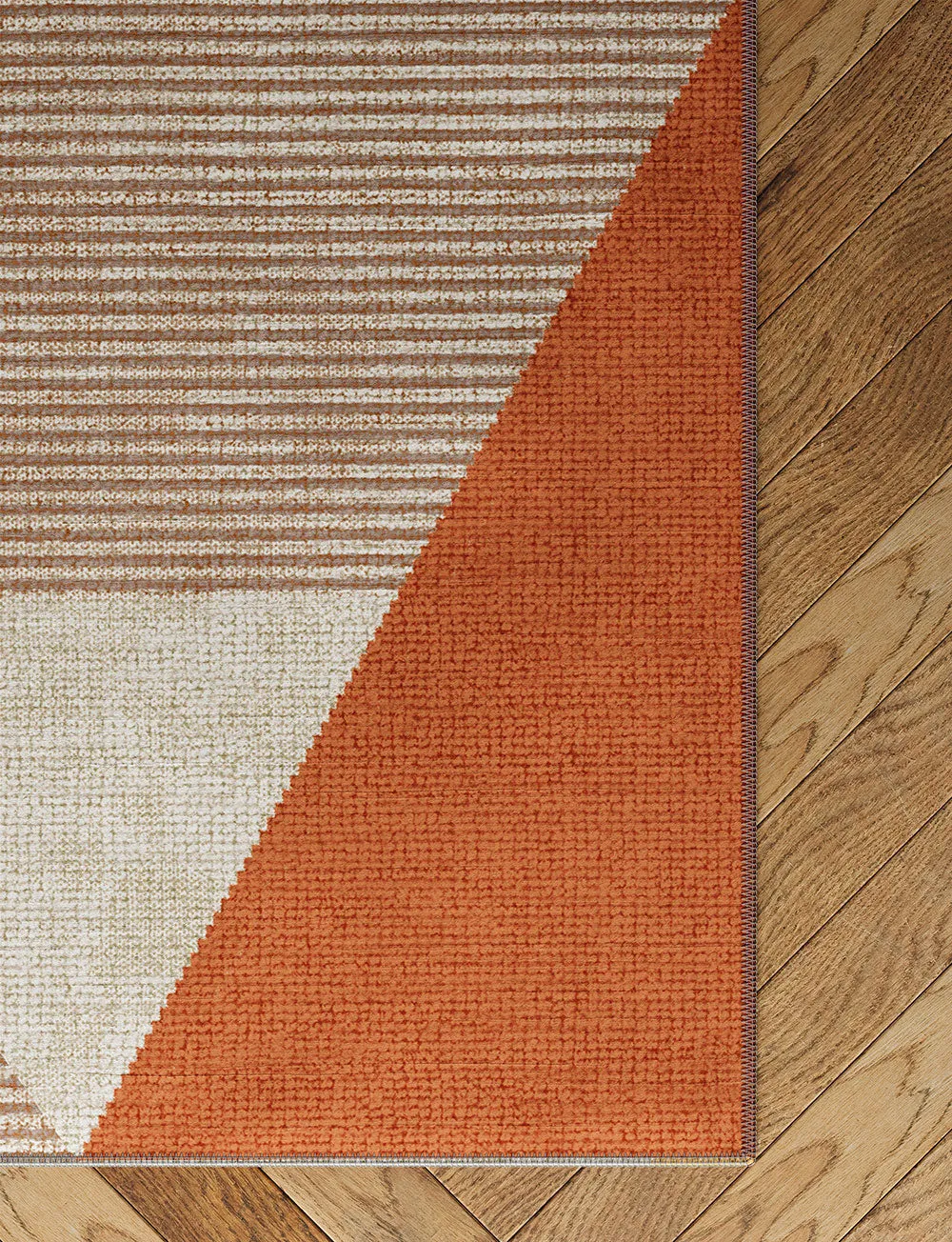 Mizza Orange Beige Rug