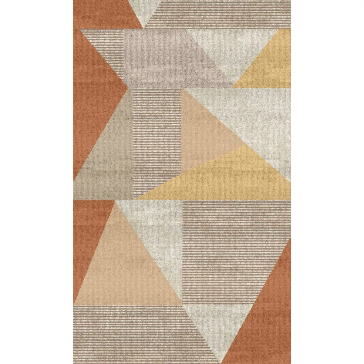 Mizza Orange Beige Rug