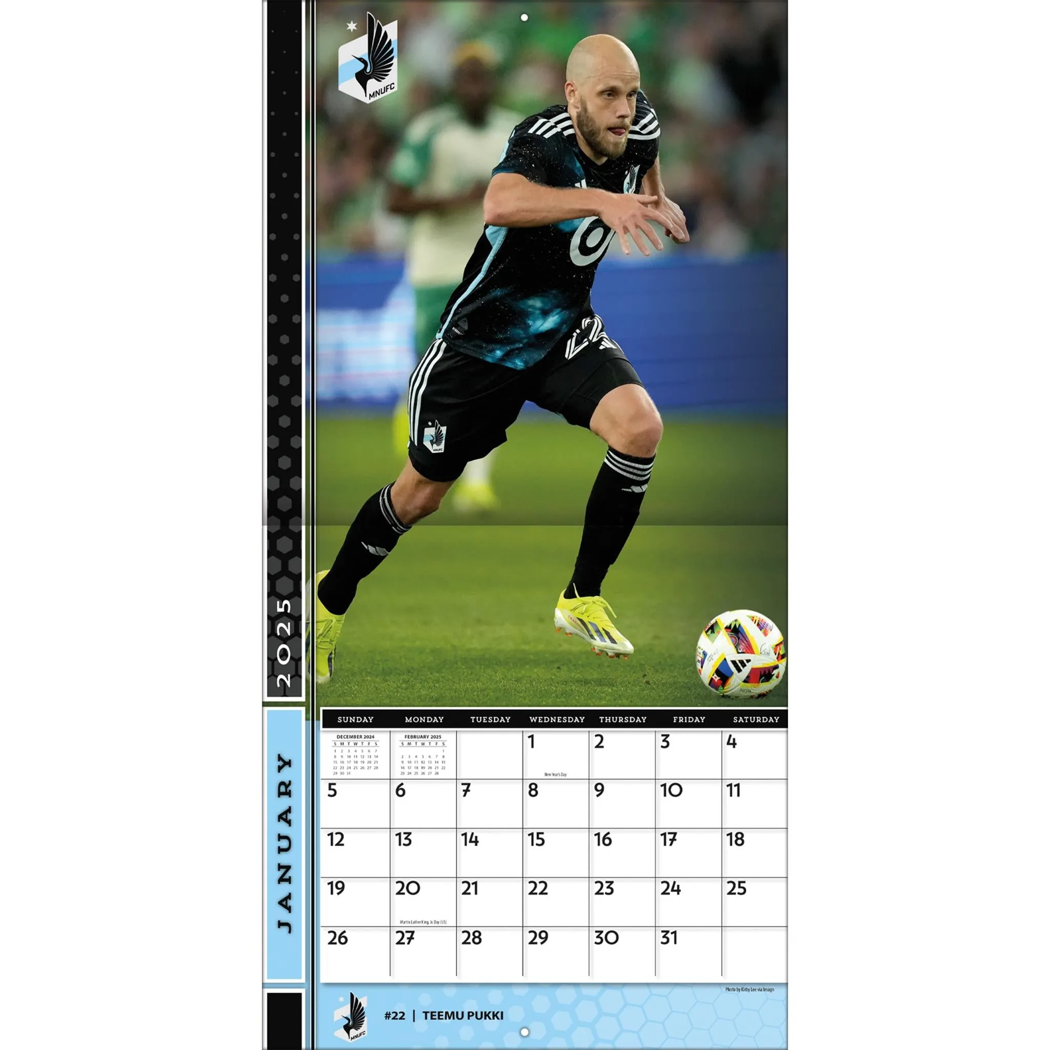 MLS Minnesota United Wall 2025 Calendar - Online Exclusive