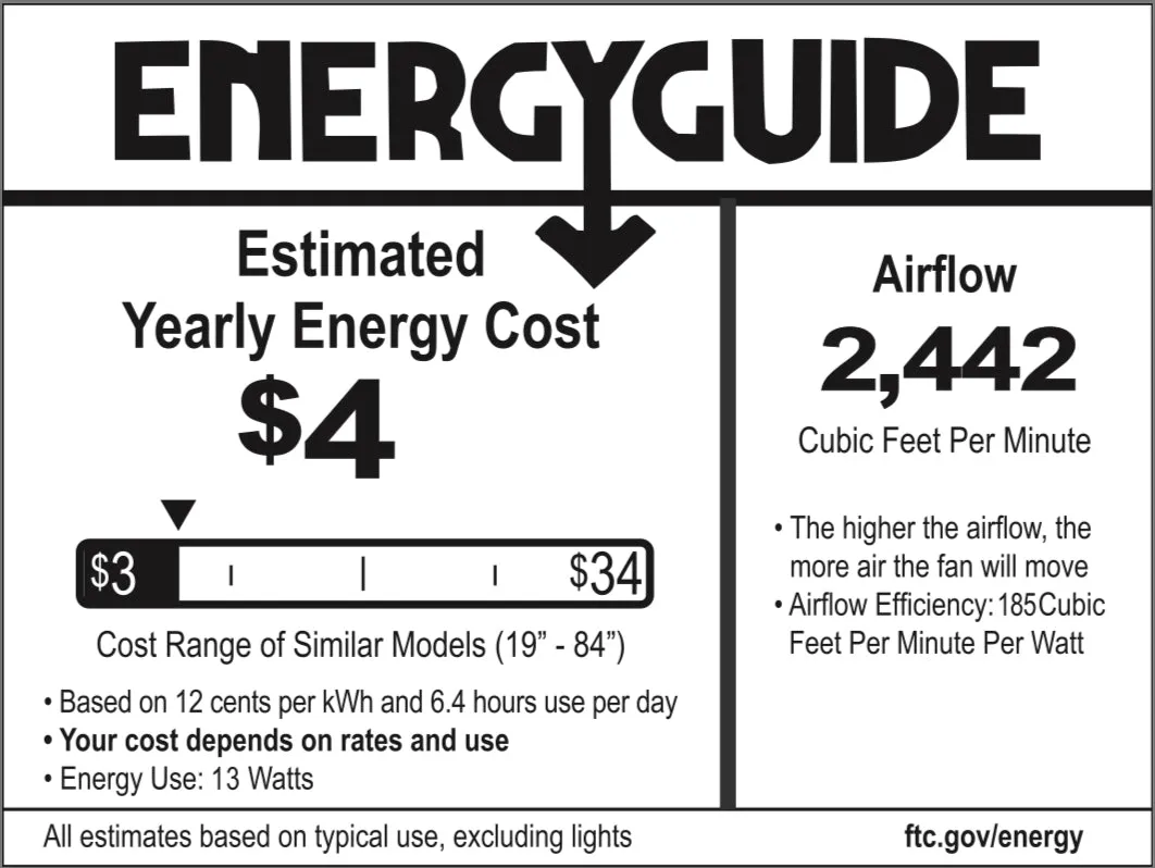 Modern Forms FH-W2004-44L Tip-Top 44" Flush Mount Ceiling Fan with LED Light Kit