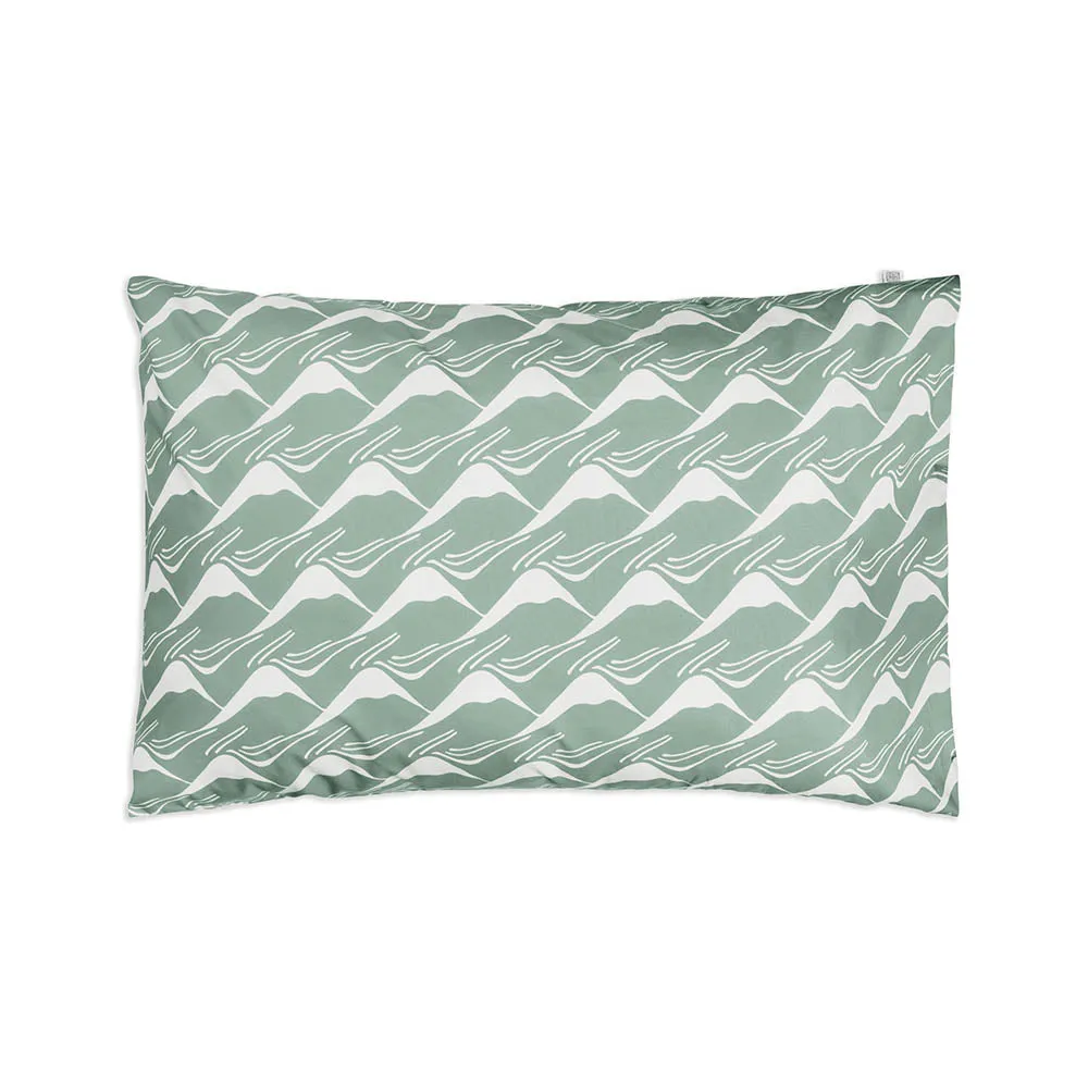 MOUNTAINS | Glacier green | Pillowcase | 40x80cm / 15.7x31.5"