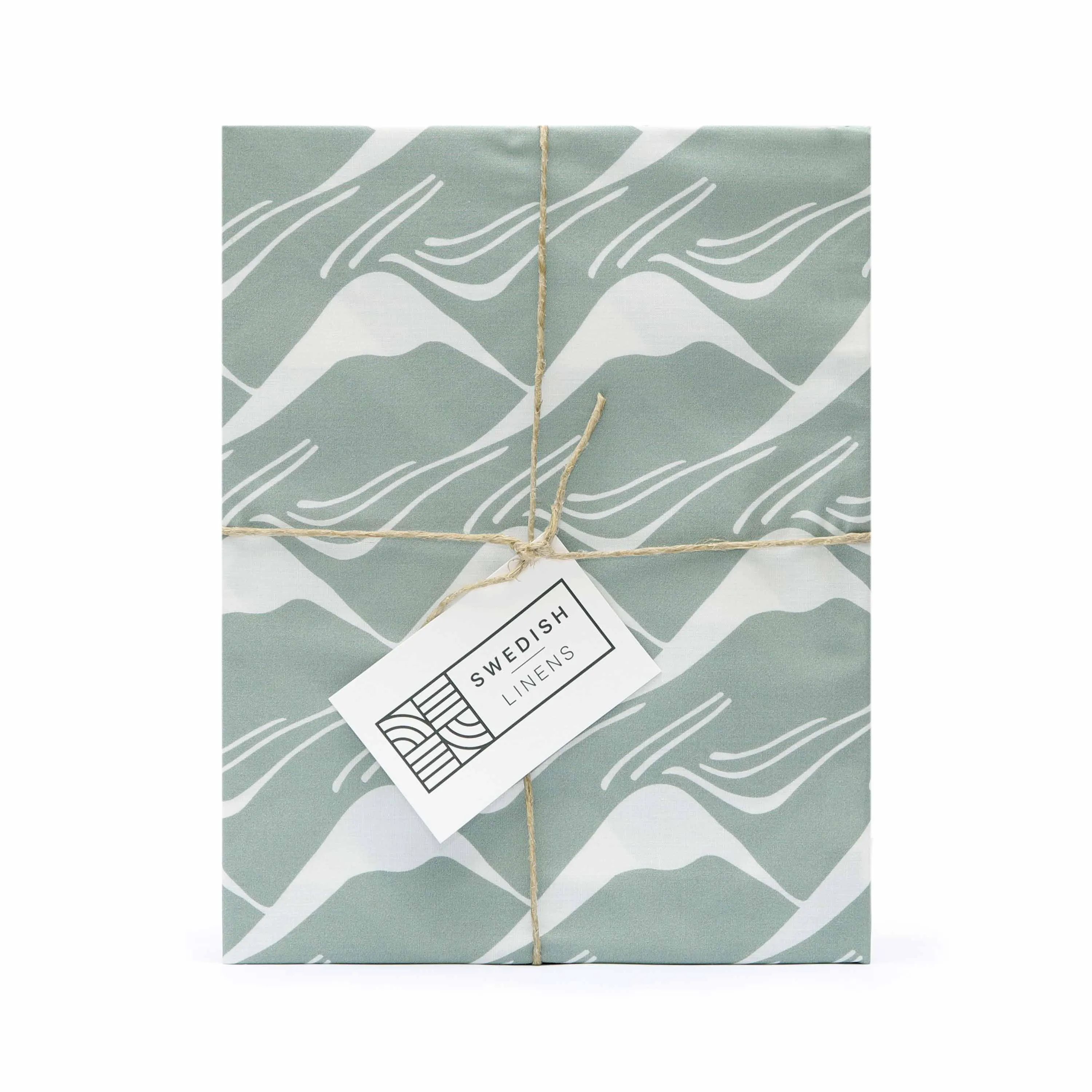 MOUNTAINS | Glacier green | Pillowcase | 40x80cm / 15.7x31.5"