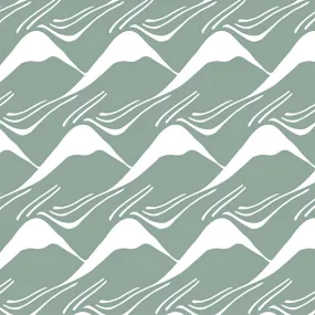 MOUNTAINS | Glacier green | Pillowcase | 40x80cm / 15.7x31.5"