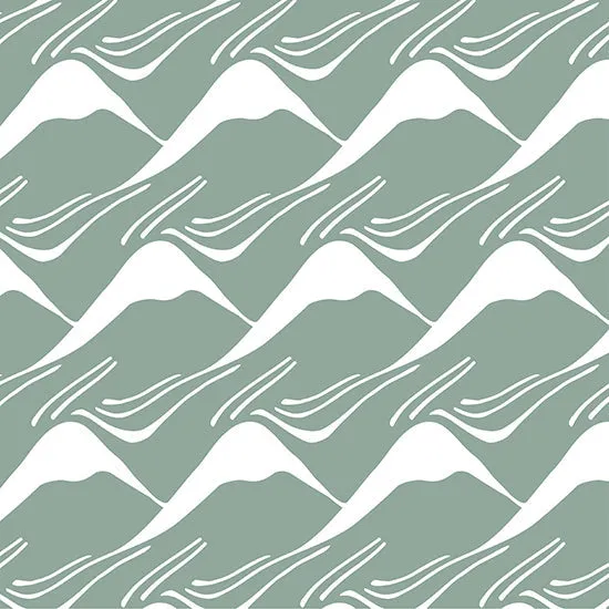 MOUNTAINS | Glacier green | Pillowcase | 50x60cm / 19.6x23.6"