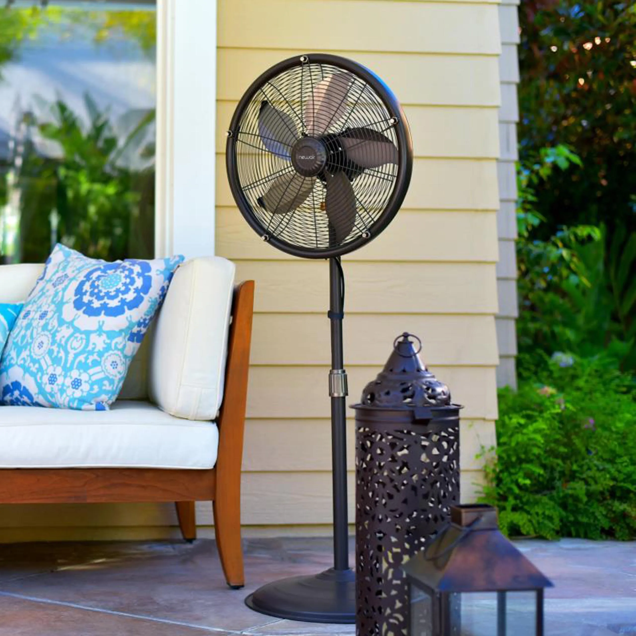 Newair® Outdoor Misting and Pedestal Fan Combination - 2,800 CFM