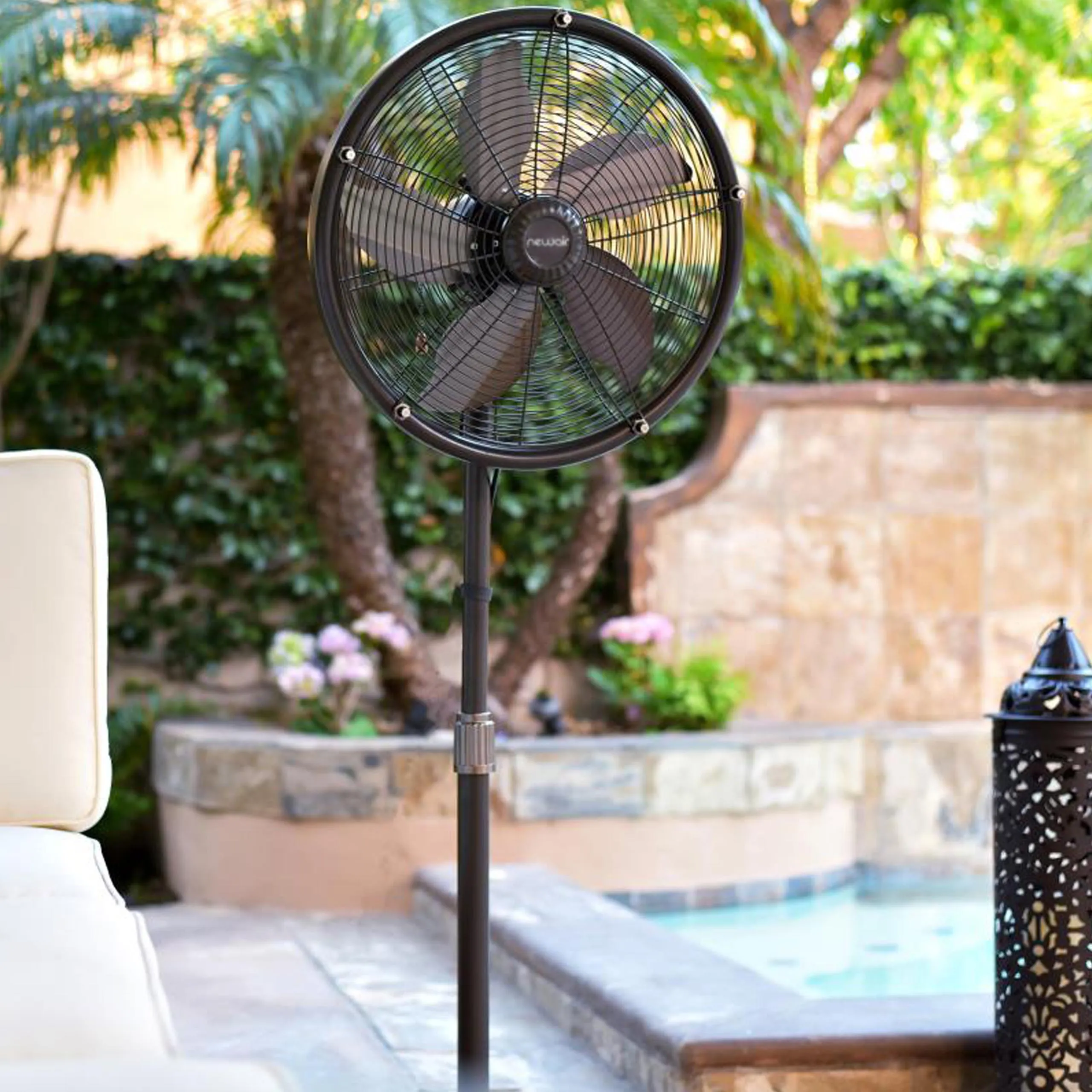 Newair® Outdoor Misting and Pedestal Fan Combination - 2,800 CFM