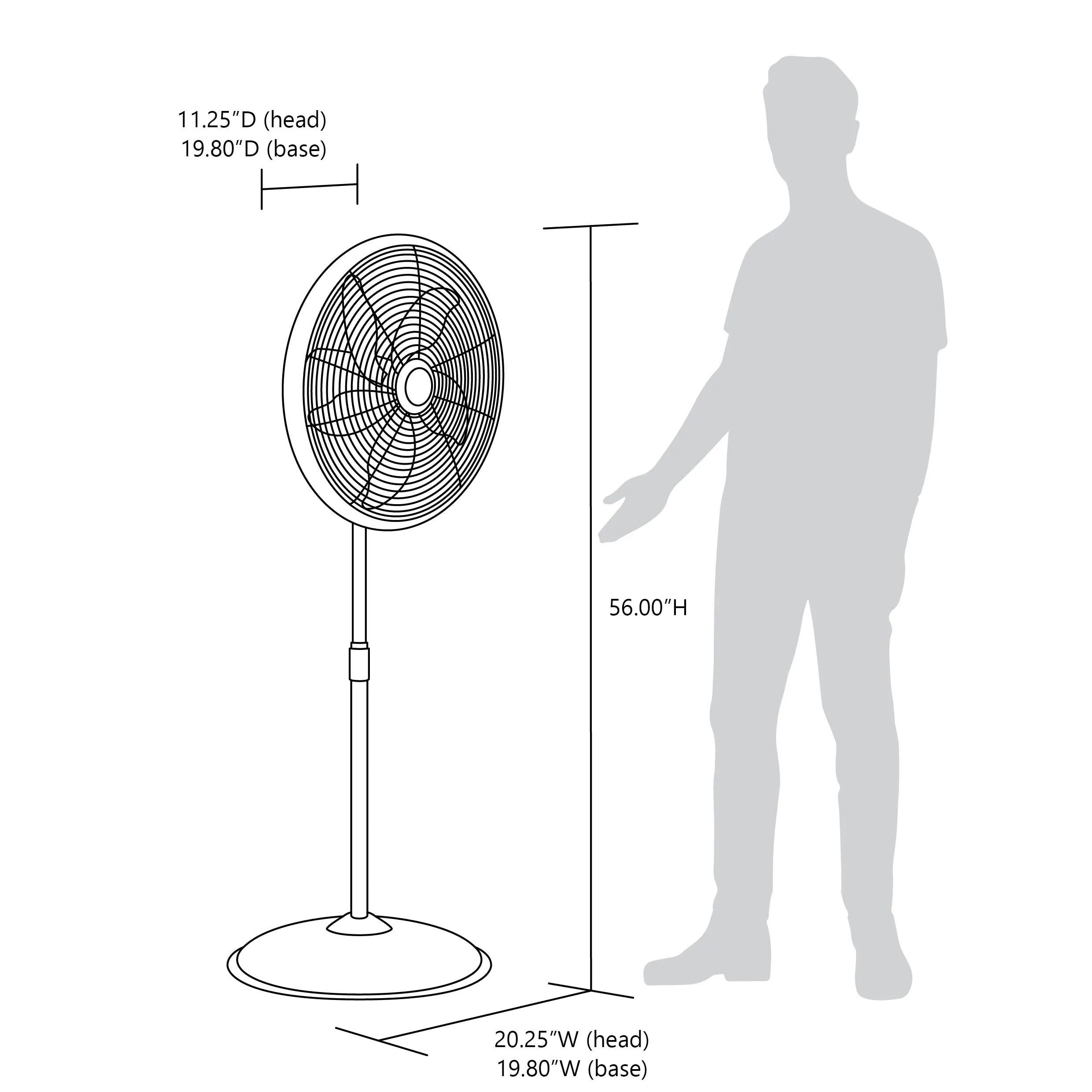 Newair® Outdoor Misting and Pedestal Fan Combination - 2,800 CFM