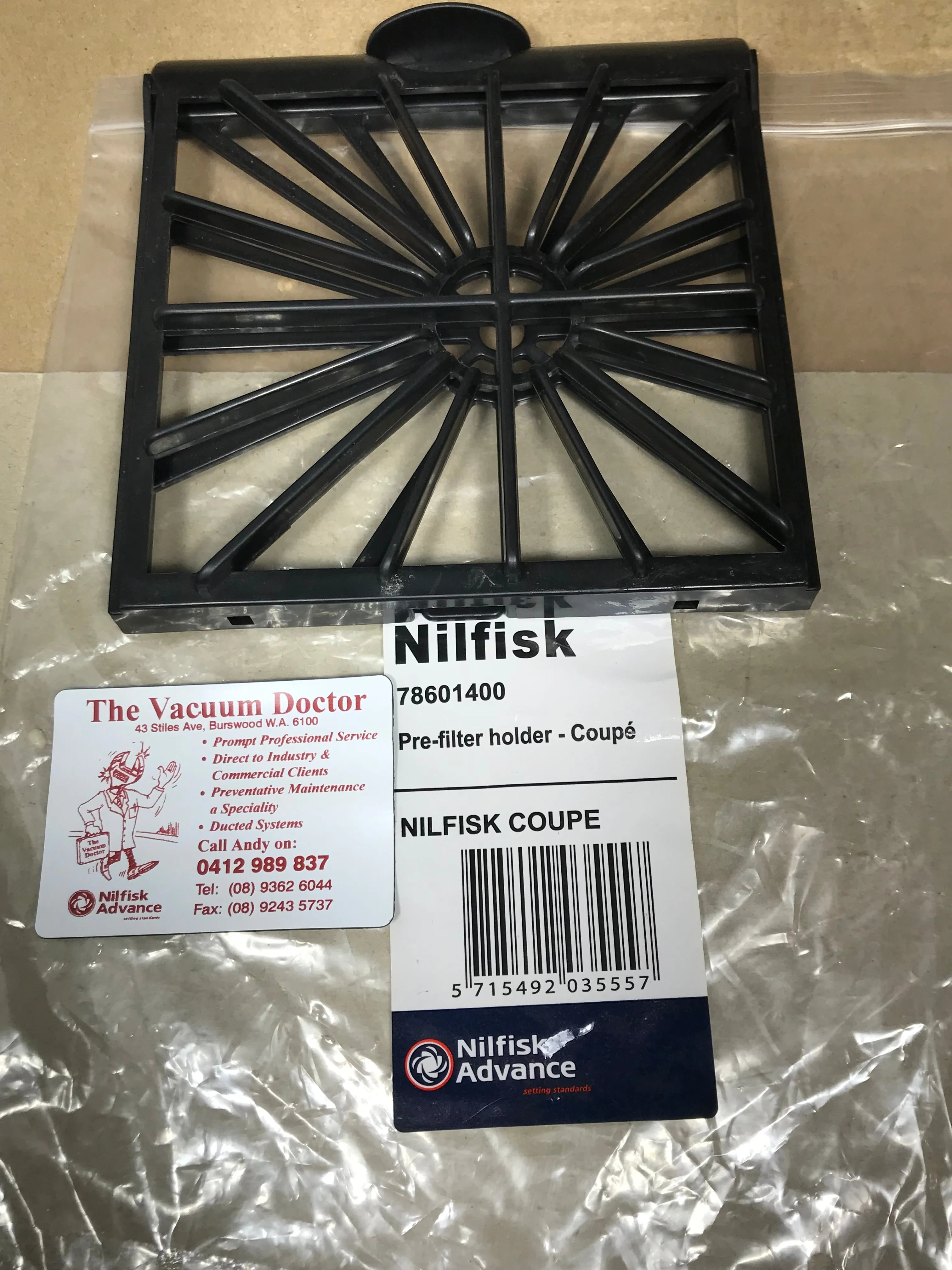 Nilfisk Coupe and Coupe Parquet Neo Vacuum Cleaner Pre-Filter Holder TWO LEFT!