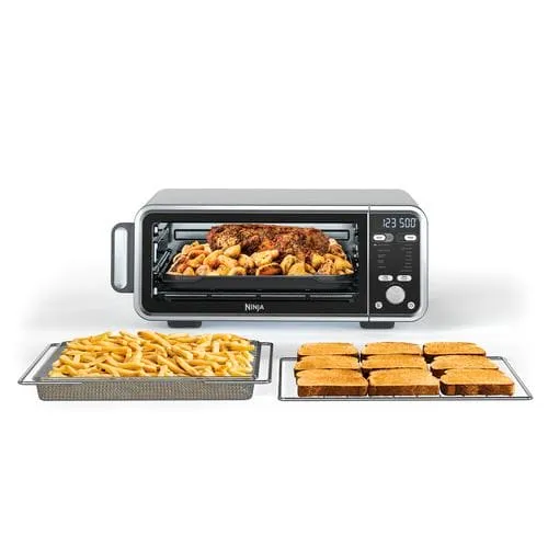 Ninja Air Fryer Oven features dual heat technology that allows you to brown, toast, and roast whatever you want while getting a crispy golden brown to the point-458583