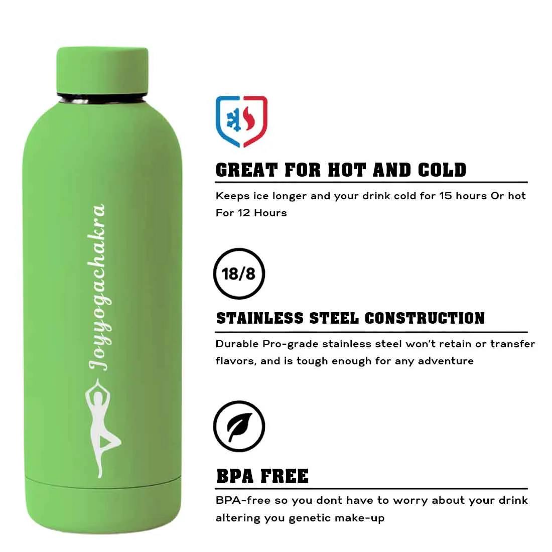 Nutcase Water Bottle Yoga For Workout Double Insulated Bottles