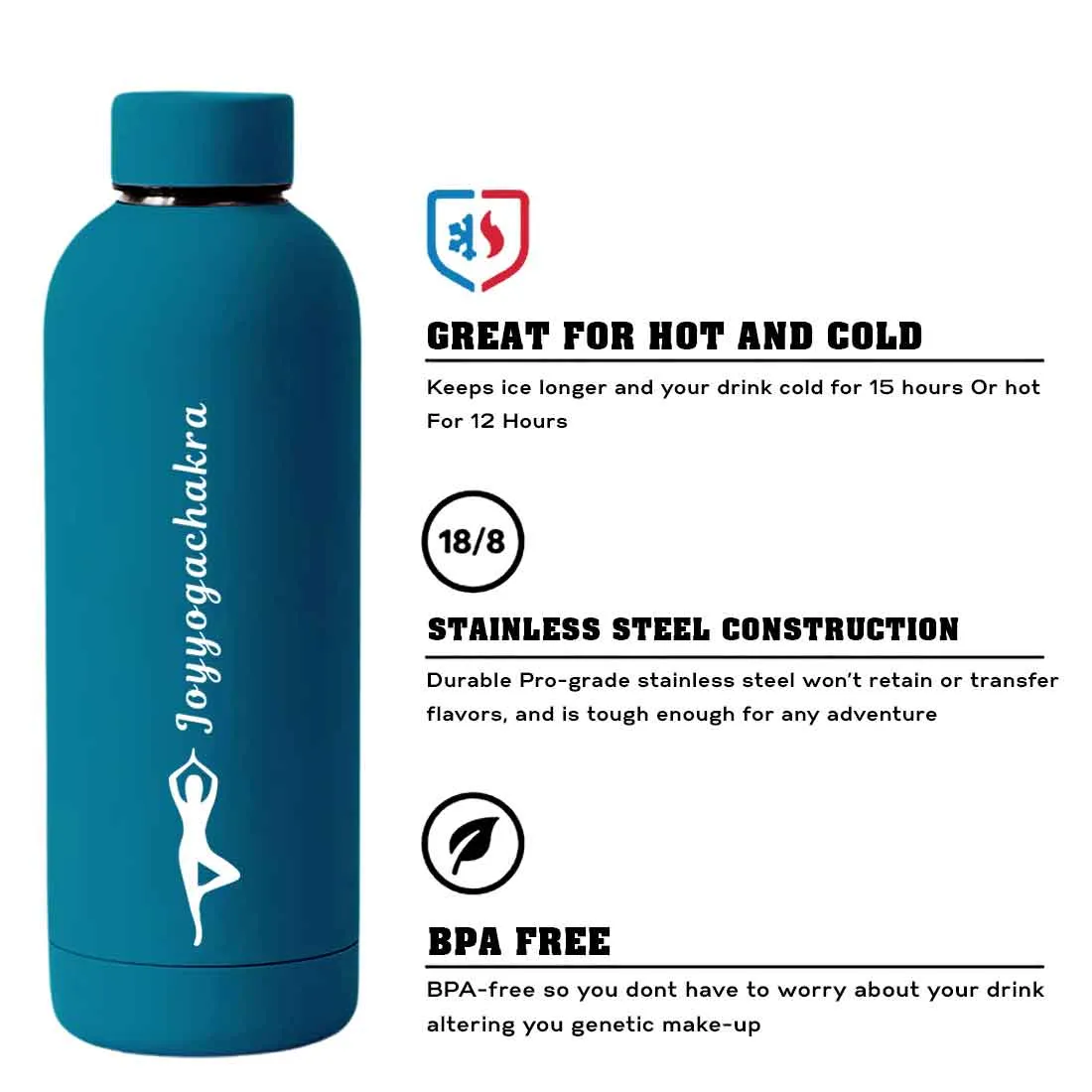 Nutcase Water Bottle Yoga For Workout Double Insulated Bottles