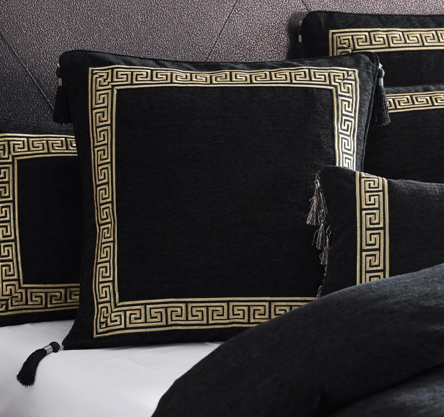 Olympia European Pillowcase Black