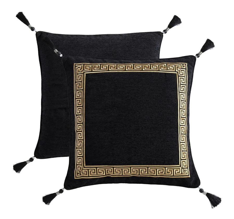 Olympia European Pillowcase Black