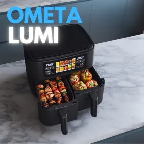 Ometa Lumi 10L Dual Air Fryer, Black