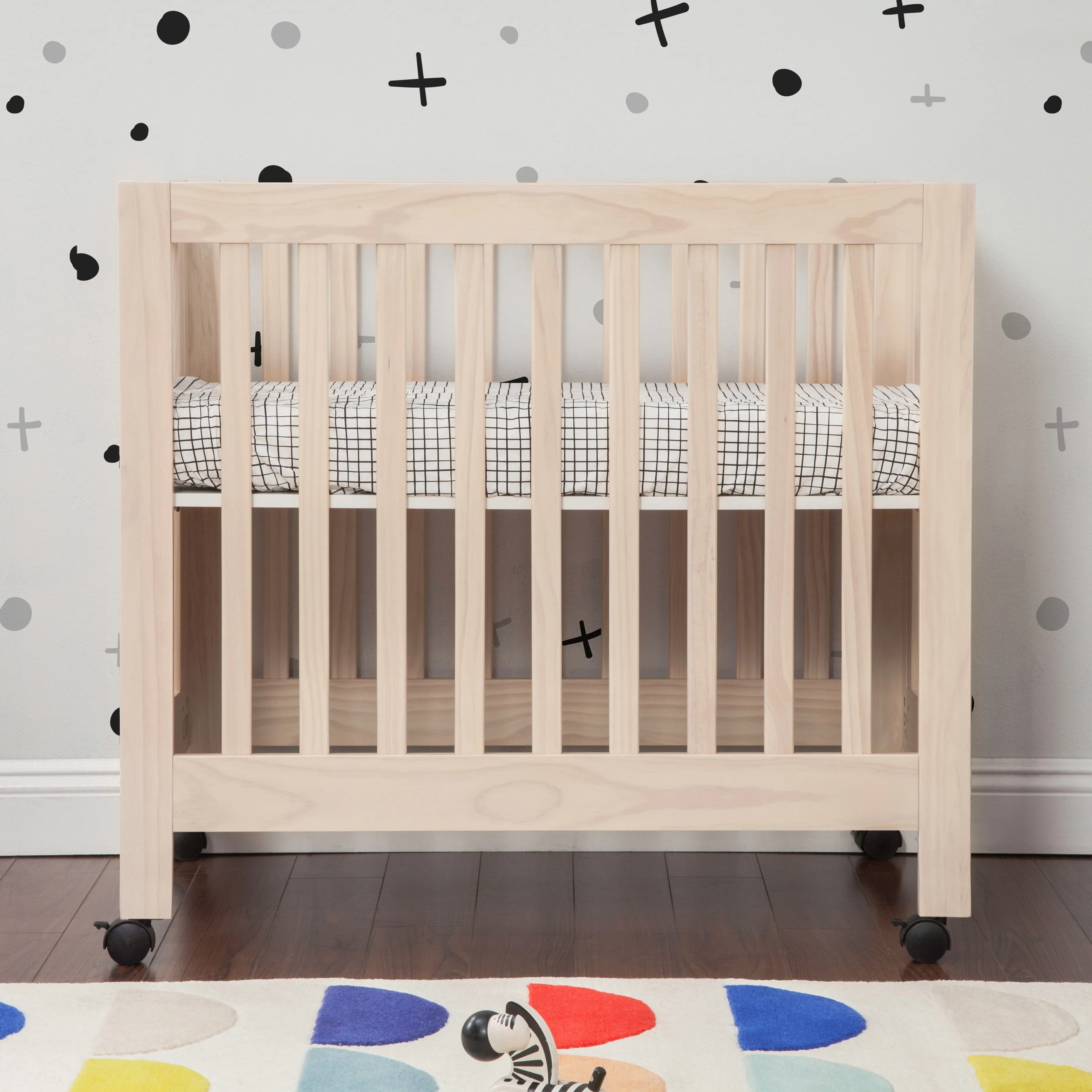 Origami Mini Crib - Washed Natural