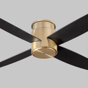 Oslo 52" Hugger Ceiling Fan - Aged Brass