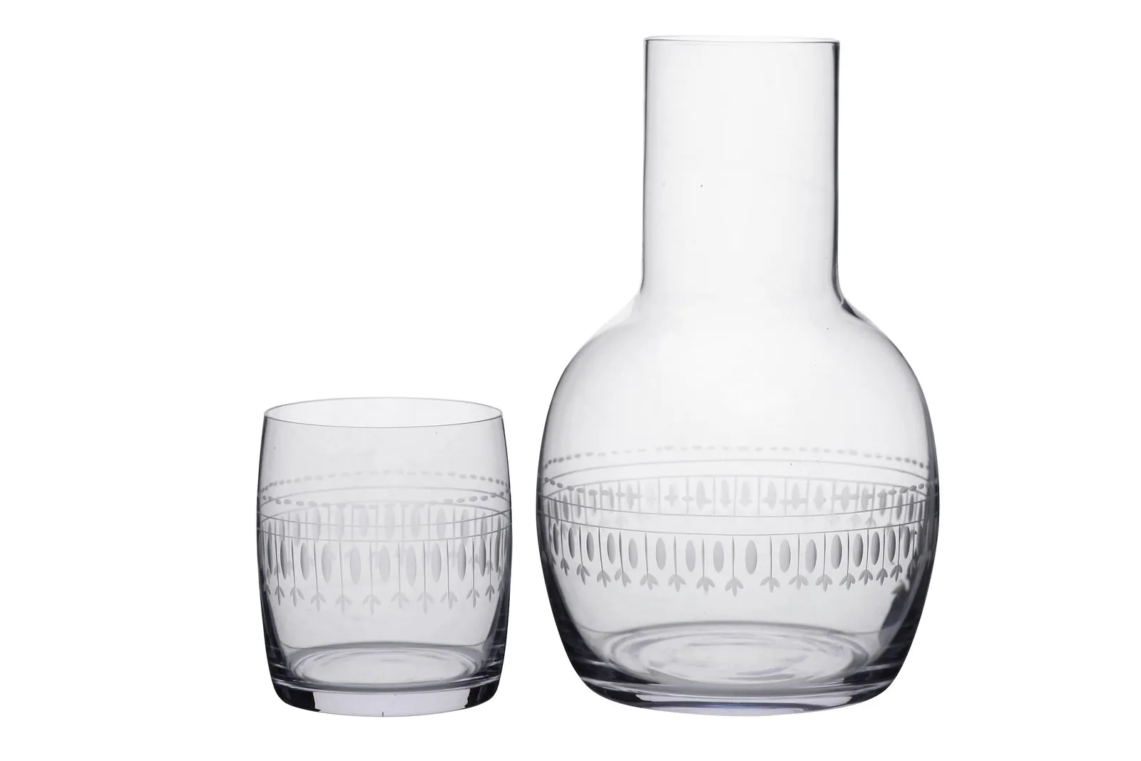 Ovals Crystal Bedside Carafe