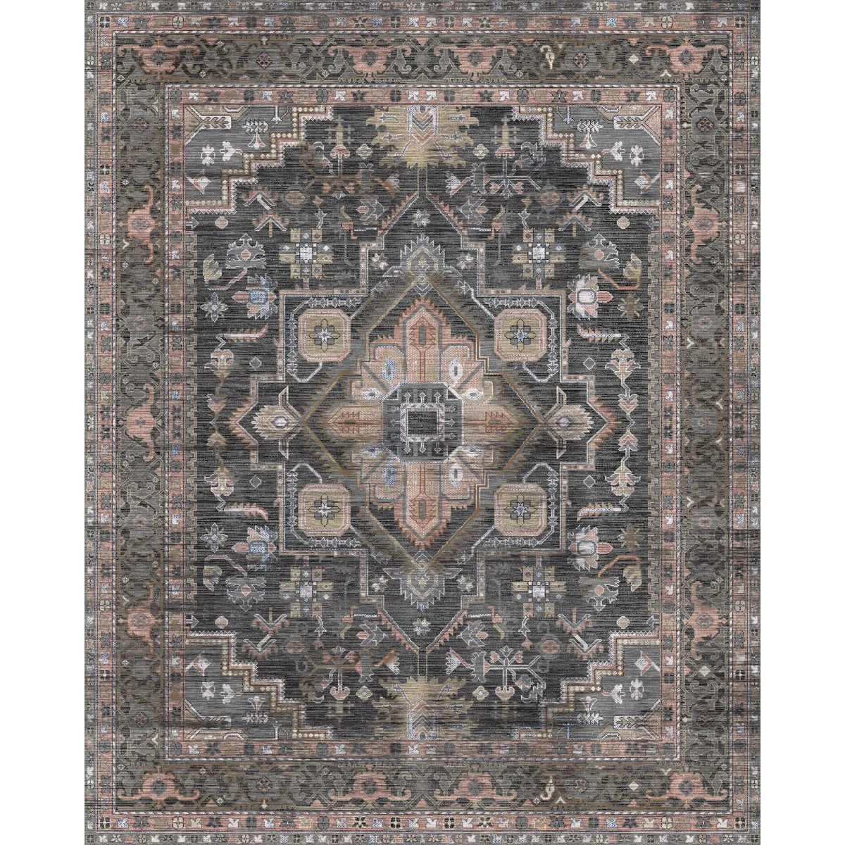 Ozana Brown Multi Rug - Second Love