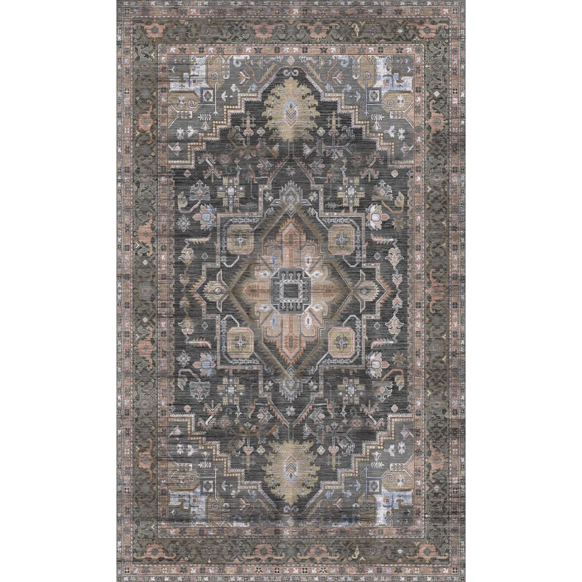 Ozana Brown Multi Rug - Second Love