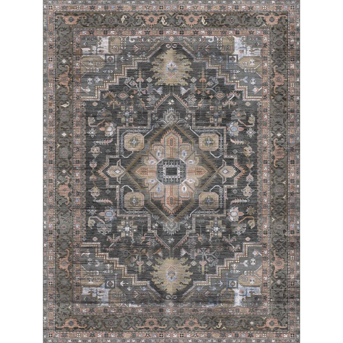 Ozana Brown Multi Rug - Second Love