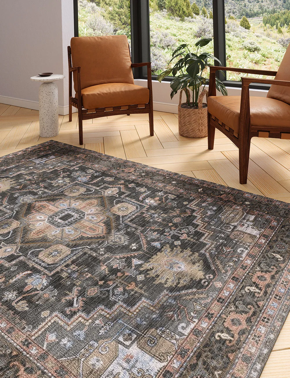 Ozana Brown Multi Rug - Second Love