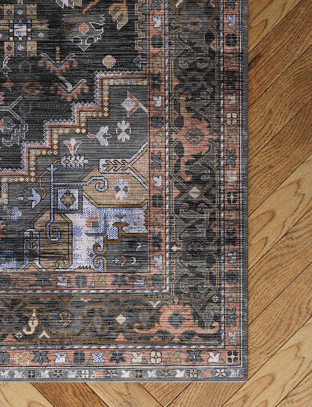 Ozana Brown Multi Rug