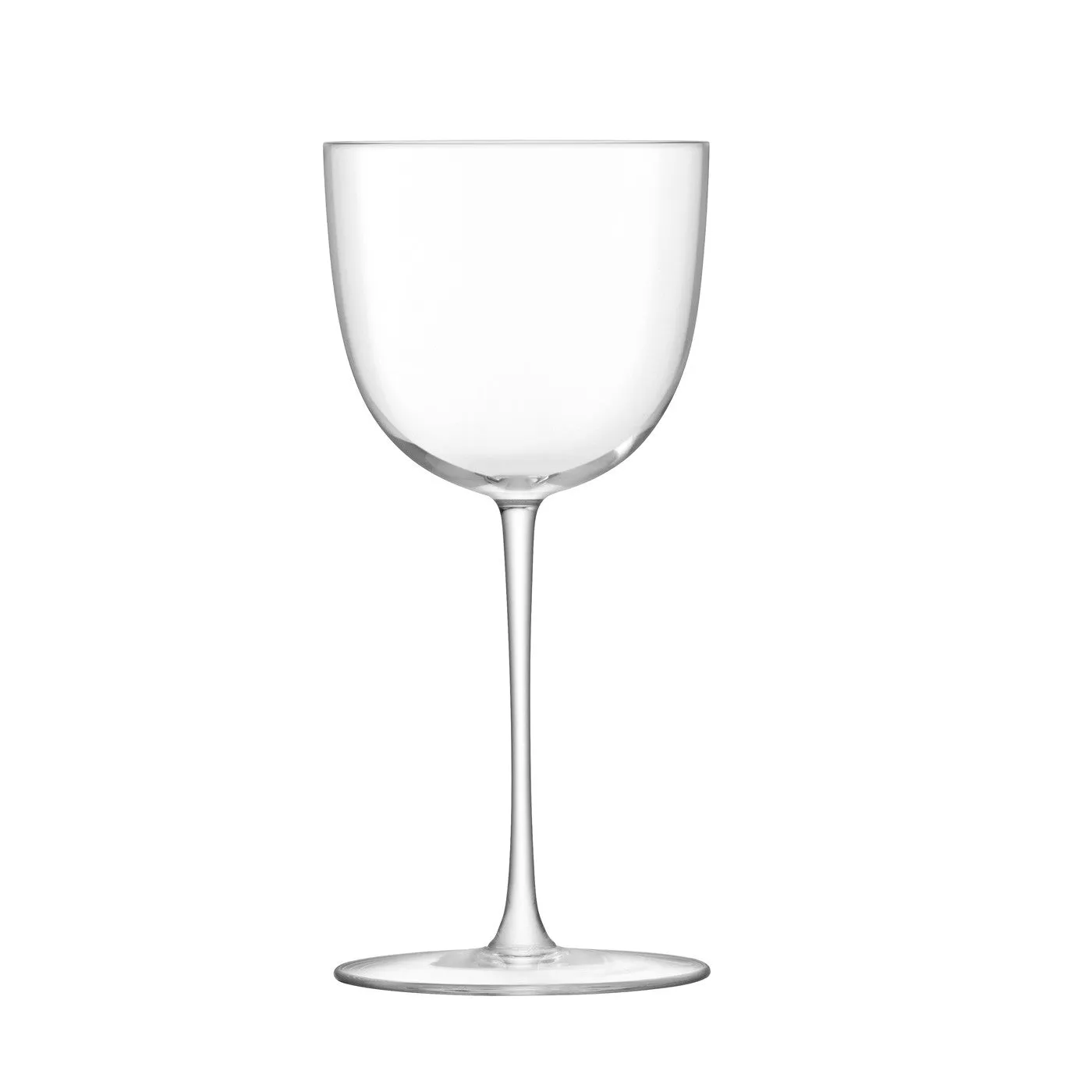 Pair White Wine Footed Base Glasses