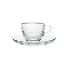 Pasabahce Espresso Cup & Saucer 85ml 6pc Set  23623