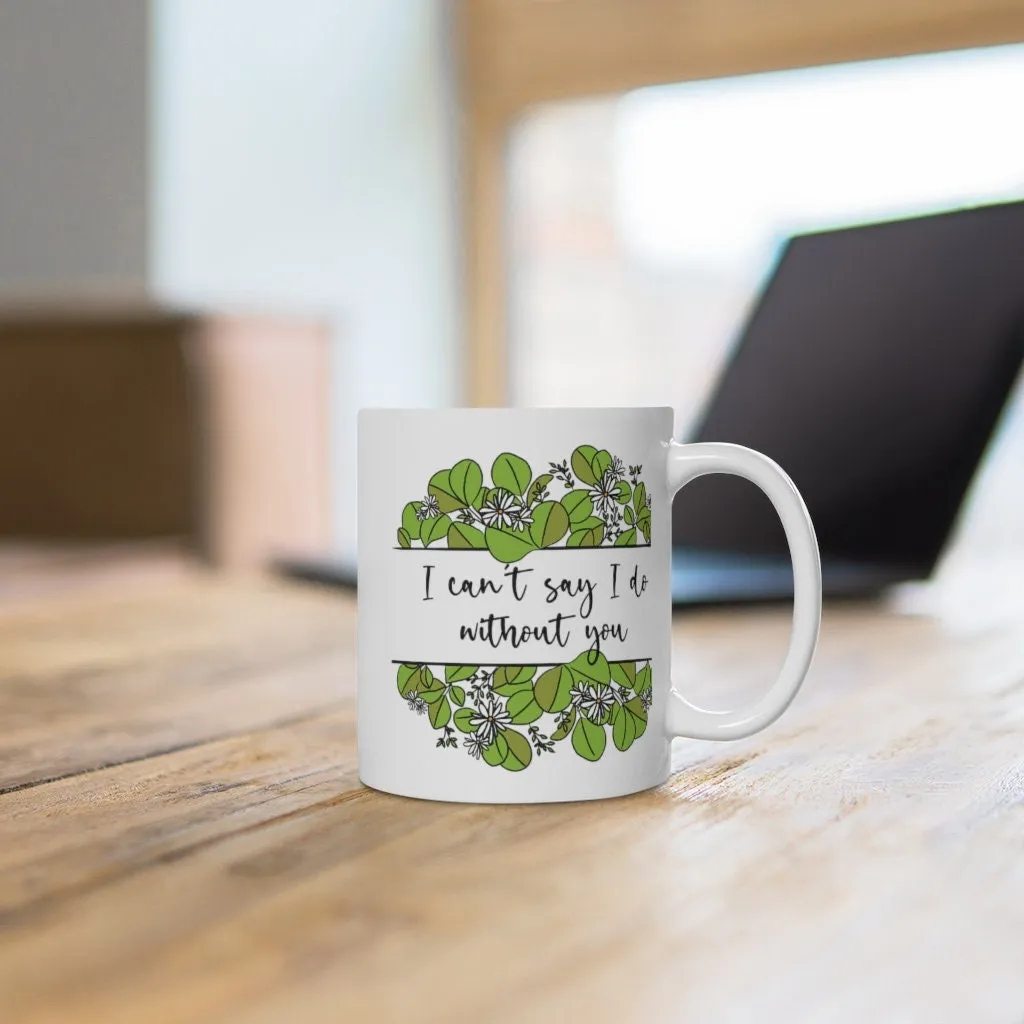 Personalised Will you be my Bridesmaid Mug with Greenery Eucalyptus Botanical Detail - Tea Mug - Coffee Mug - Bridesmaid Proposal Mug