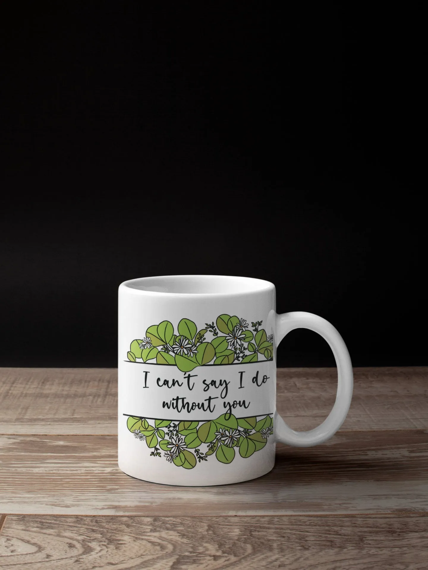 Personalised Will you be my Bridesmaid Mug with Greenery Eucalyptus Botanical Detail - Tea Mug - Coffee Mug - Bridesmaid Proposal Mug