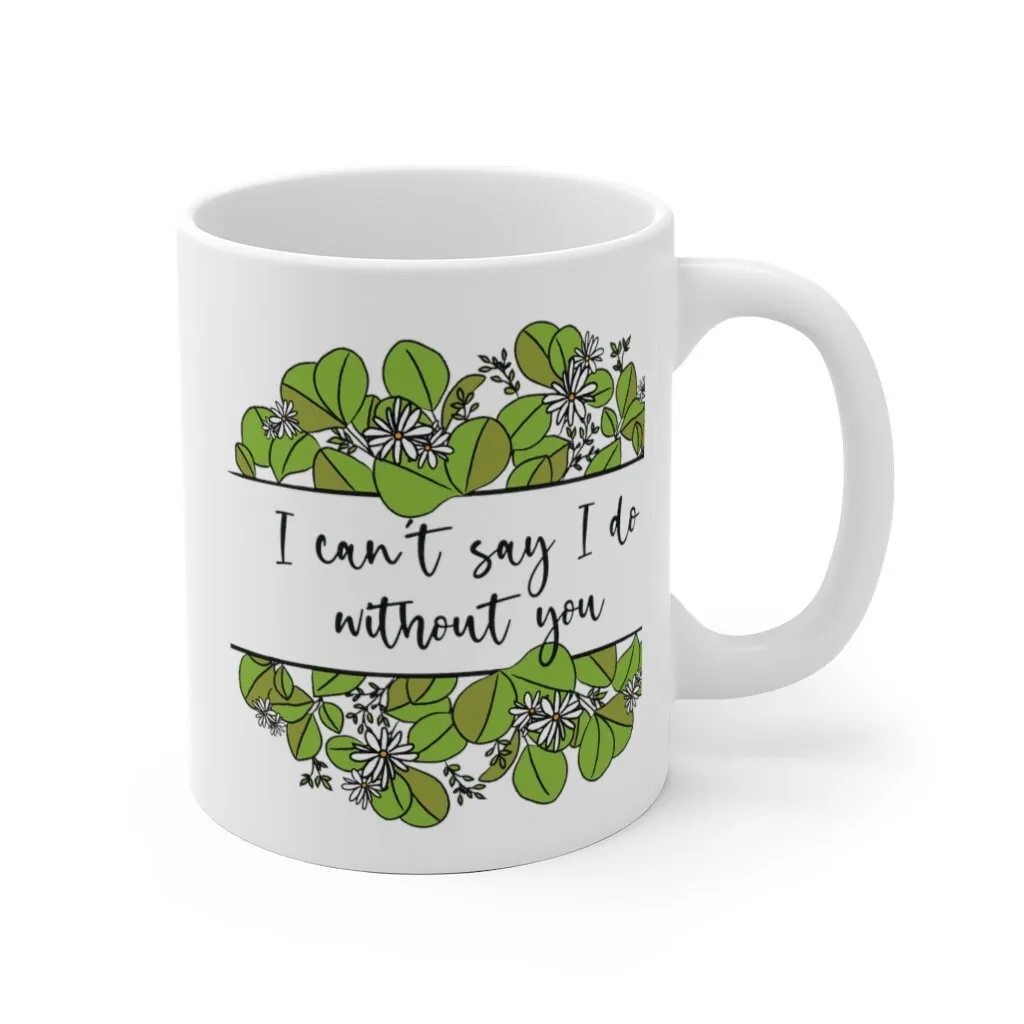 Personalised Will you be my Bridesmaid Mug with Greenery Eucalyptus Botanical Detail - Tea Mug - Coffee Mug - Bridesmaid Proposal Mug