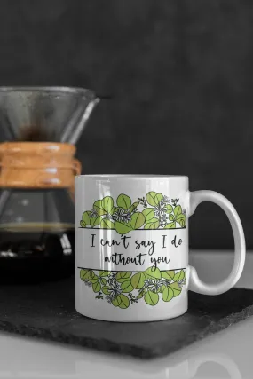 Personalised Will you be my Bridesmaid Mug with Greenery Eucalyptus Botanical Detail - Tea Mug - Coffee Mug - Bridesmaid Proposal Mug