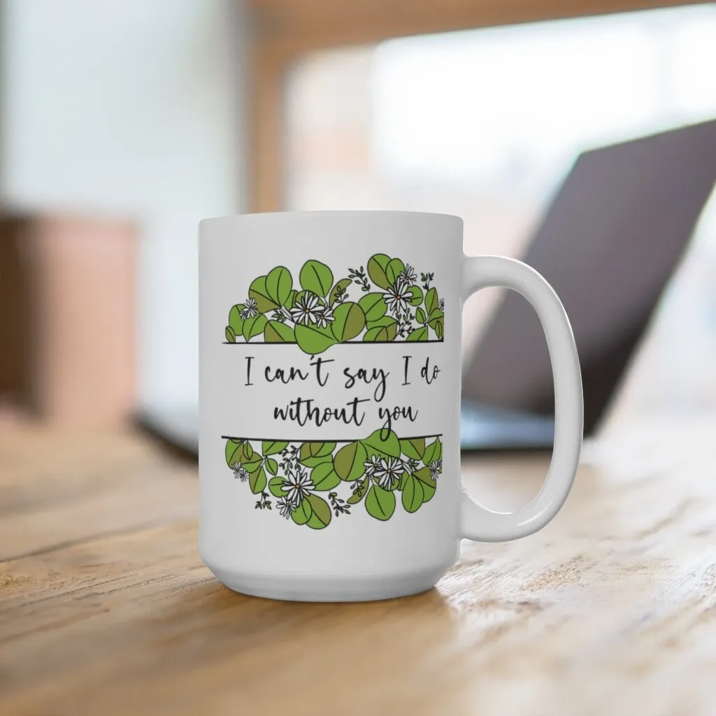 Personalised Will you be my Bridesmaid Mug with Greenery Eucalyptus Botanical Detail - Tea Mug - Coffee Mug - Bridesmaid Proposal Mug