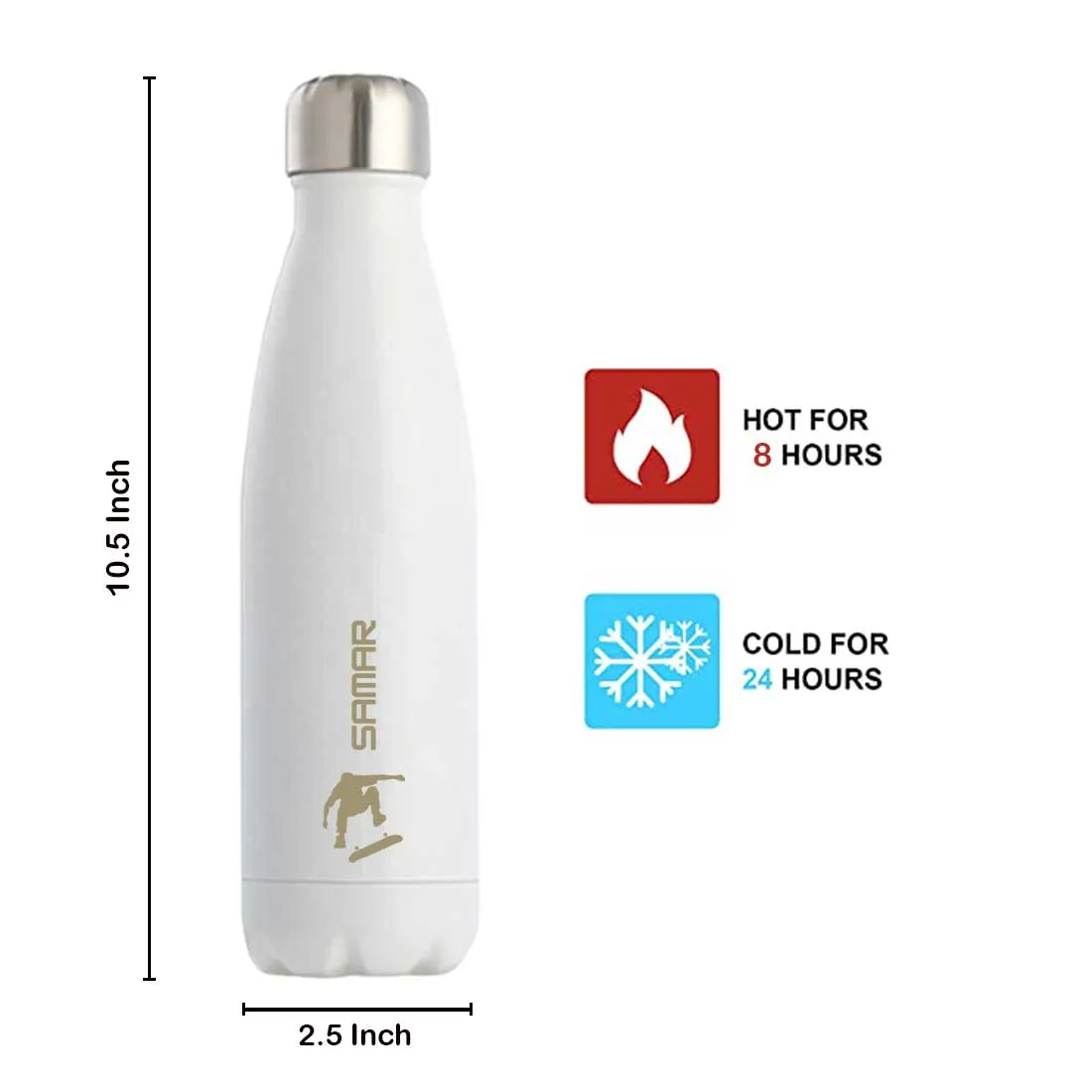 Personalized Thermal Water Bottle Insulated Stainless Steel Hot & Cold Cola Thermos 500 ml