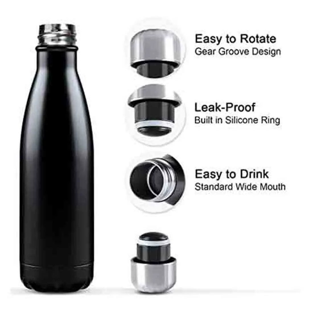 Personalized Thermal Water Bottle Insulated Stainless Steel Hot & Cold Cola Thermos 500 ml