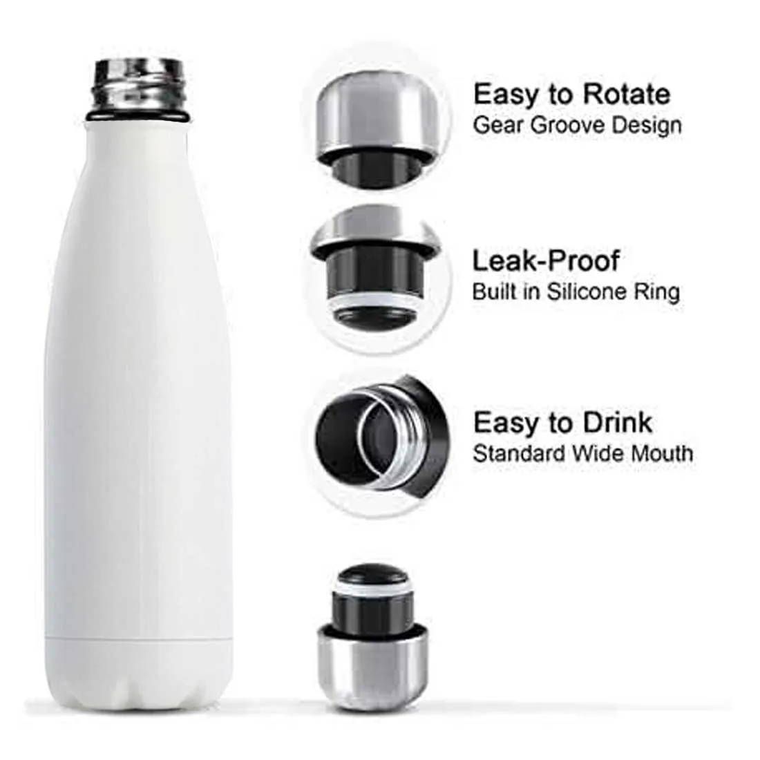 Personalized Thermal Water Bottle Insulated Stainless Steel Hot & Cold Cola Thermos 500 ml