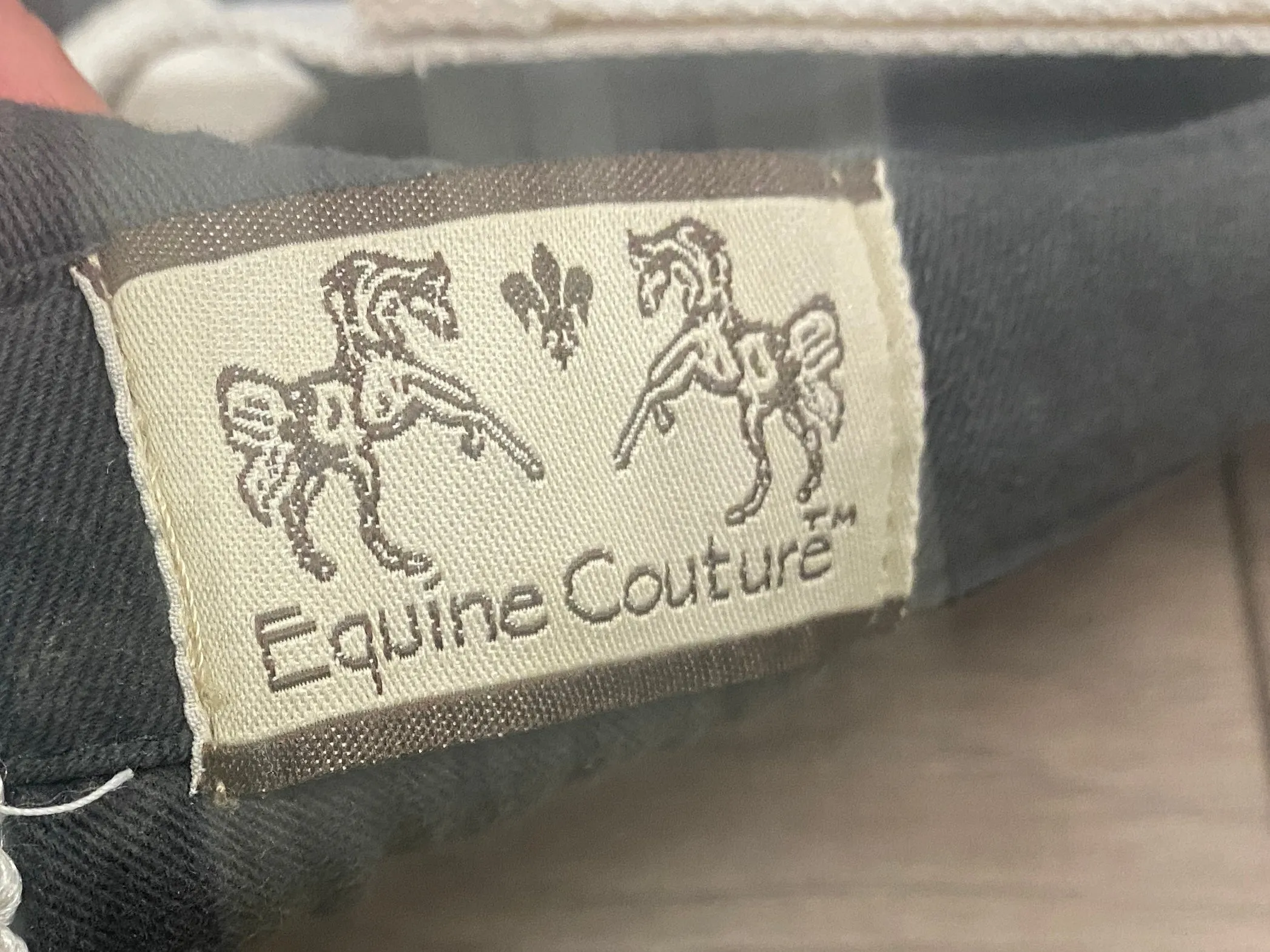 Pony Equine Couture Charcoal Sailboat Square Pad