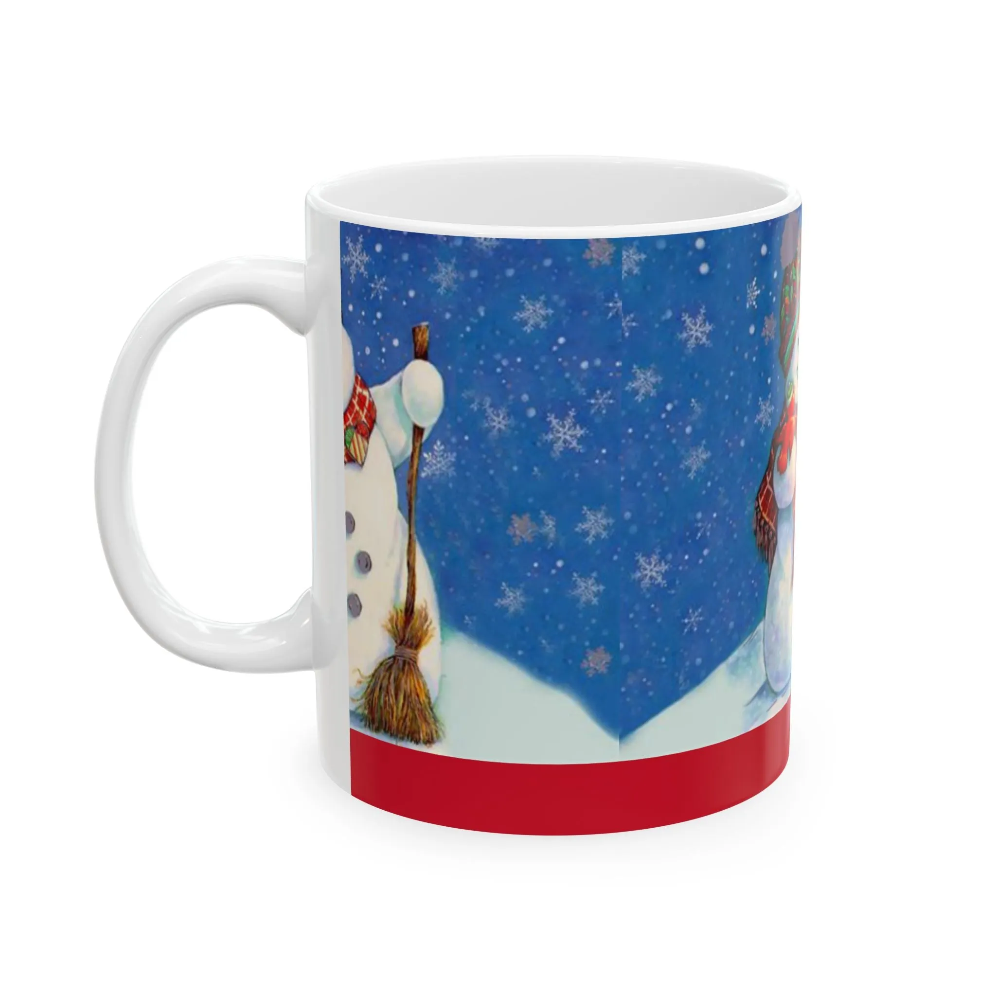 Princess Grace Festive Snowman Ceramic Mug - Perfect for Winter Holidays